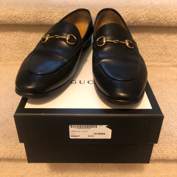 Gucci Shoes - Gucci black jordaan loafer(size 38)